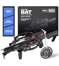 BALLISTA BAT Compound Mini Crossbow - Small Crossbow for Hunting, Fishing and Target - 300 FPS, 130 Lbs, 2.46 lbs