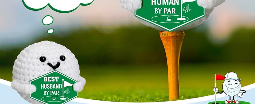 Funny Crochet Golf Ball Accessories Christmas Stocking Stuffers for Boyfriend Him Fiance Anniversary Valentines Romantic Gift Gifts for Boyfriend Bf Birthday - Sweetest Day Gifts for Him Men B0GDGBKLKJ