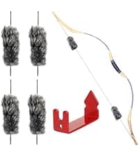 5 Pin Bow Sight for Compound Bow .019” Fiber Optics Archery Recurve Bow Sight with Knobs Windage & Elevation Adjustable Archery Sights Right Handed for Hunting Competition Practice