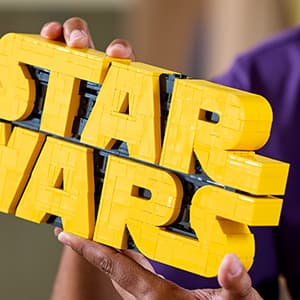 LEGO Star Wars Brick-Built Star Wars Logo - Building Blocks for Adults 18+ - Star Wars Gift Idea for Birthdays - Collectible DIY Model Kit - Home Decor Idea for Fans of The Movie Series - 75407
