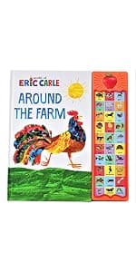 World of Eric Carle, Hear Bear Roar 30-Button Animal Sound Book - Great for First Words - PI Kids 1450874770
