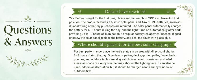 Nacome Solar Garden Outdoor Statues Turtle with Succulent and 7 LED Lights - Lawn Decor Tortoise Statue for Patio, Balcony, Yard Ornament - Unique Housewarming Gifts