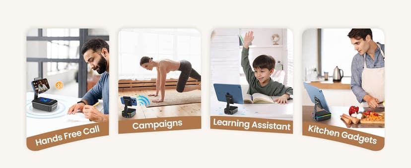 JTEMAN Gifts for Men Women,Cell Phone Stand with Bluetooth Speaker,LED Light,and Lanyard,Cool Tech Gadgets,Unique Birthday Gifts for Men Husband Mom Dad