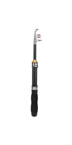 Fishing Rod, Fishing Pole Fishing Rod and Reel Combo Telescopic Fishing Rod Collapsible Rod Stainless Steel Pocket Fisherman Tackle Portable for Beginner Kids Adults Travel Saltwater Freshwater