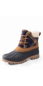 DREAM PAIRS Women's DP Warm Faux Fur Lined Mid Calf Winter Snow Boots