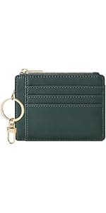Sodsay Card Case Slim Front Pocket Wallet for Women Credit Card Holder with Keychain