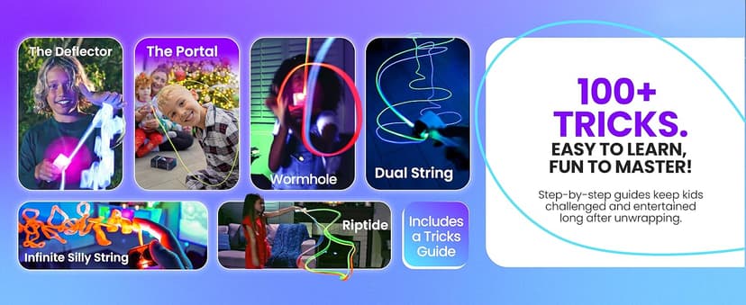 Loop Lasso NANO - Viral Glow in the Dark String Toy - 100+ Tricks, Beginner-to-Pro - Stocking Stuffers for Teen Boys, Christmas Gift for Boys 8-13+, Cool Gadgets for Kids & Adults