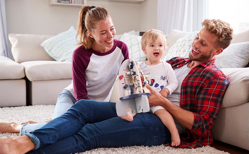 Wdmiya Space Wooden Activity Cube Toys for Baby, Montessoritoys for 1 Year Old Boy & Girl Birthday Gifts, Sensory and Educational 1st Birthday Gifts, Busy Board Toys for Baby Boy 6-18 Months (Rocket)