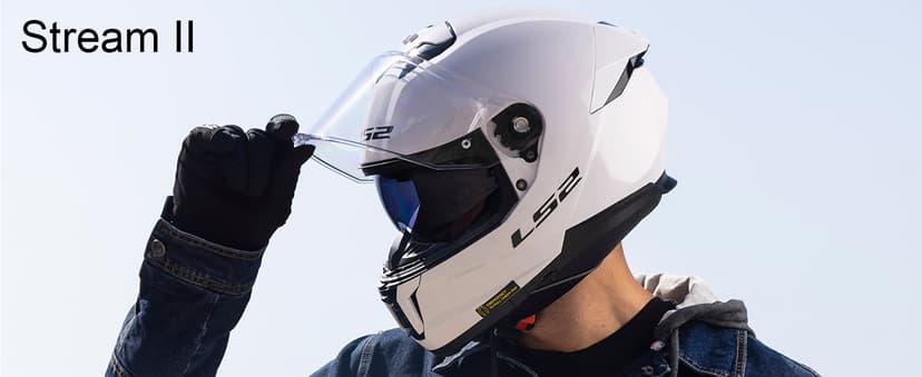 LS2 Helmets Stream II Full Face Motorcycle Helmet W/ SunShield