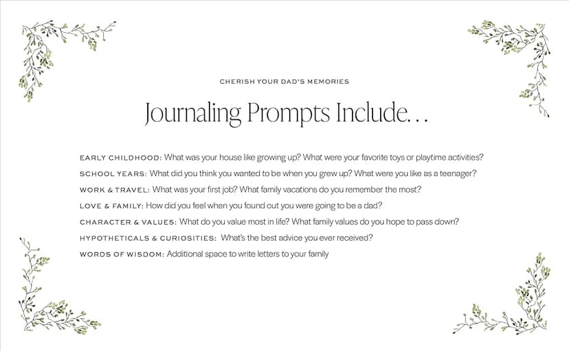 Dad's Story Journal (Linen Hardcover): A Memory and Keepsake Journal for My Family (Heirloom Story Books and Guided Journals)