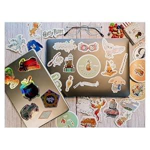 Set of Unique Sticker Decals, 5 Holograms, Waterproof, UV & Scratch Resistant, Great for Gadgets, Officially Licensed 60-Pack Conquest Harry Potter Watercolor Vinyl Stickers B08GNBGSD2