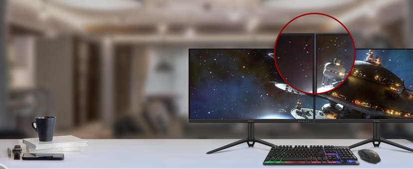 ViewSonic VX2728J-2K 27 Inch 1440p Gaming Monitor, IPS with 180Hz and 0.5ms for Smooth Gameplay, FreeSync Premium and G-Sync Compatible, Eye Care Technology, Advanced Ergonomics, HDMI, and DisplayPort