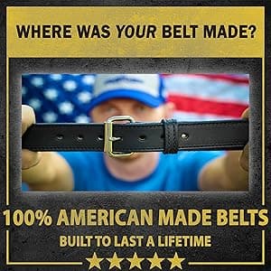 Relentless Tactical Ultimate Steel Core Gun Belt | Leather CCW Gun Belt w/Steel Core | Made in USA