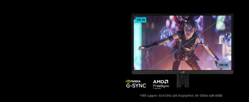 ASUS ROG Strix Ace 24” 1080P Esports Gaming Monitor (XG248QSG) - Full HD, Super TN Panel, 610Hz, 0.1ms, VRR, Low Input Lag, DisplayHDR400, Tripod Socket, HDMI 2.1, 3 yr Warranty