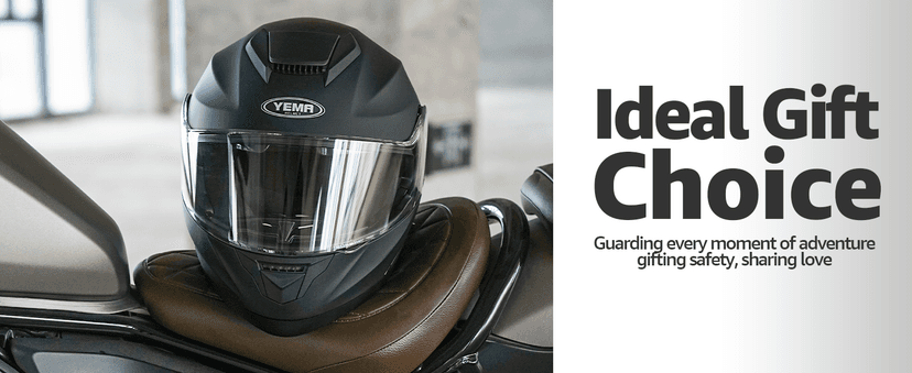 YEMA Modular Motorcycle Helmets, DOT Approved Full Face Motorcycle Helmet with with Flip Up Dual Visor for Men & Women - Street, Scooter, ATV, E-Bike