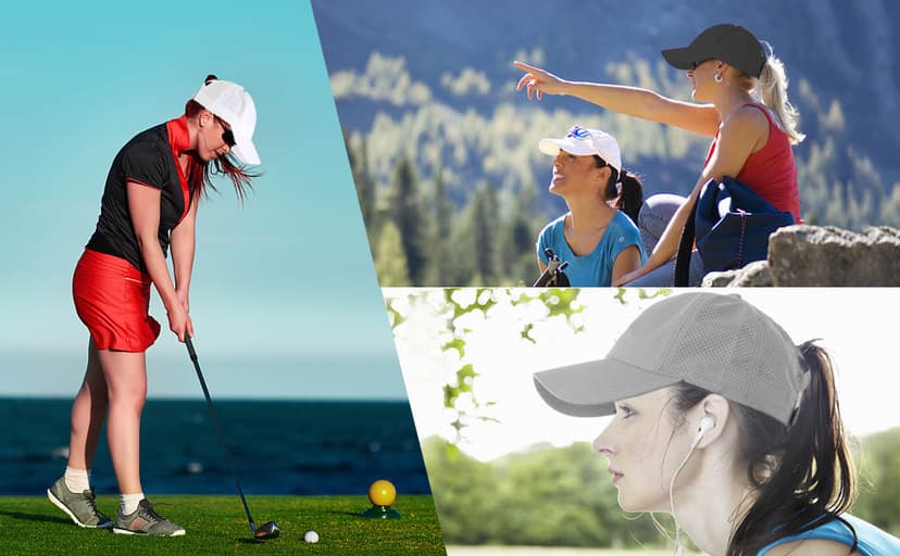 HGGE Womens Criss Cross Ponytail Baseball Cap Adjustable High Messy Bun Ponycap Quick Drying Hat