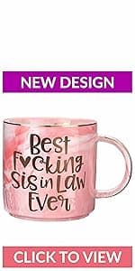 Best Friend Birthday Gifts for Women - Funny Friendship Gift for Bestfriend, Besties, BFF, Sister, Boss Woman, Big Sis, Sorority, Mom - You're My Favorite - Cute Pink Marble Mug, 11.5oz Coffee Tea Cup