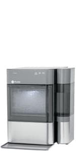 GE Profile Opal 2.0 XL with 1 Gallon Tank, Chewable Crunchable Countertop Nugget Ice Maker, Scoop included, 38 lbs in 24 hours, Pellet Ice Machine with WiFi & Smart Connected, Stainless Steel