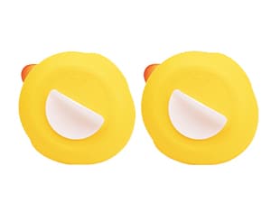 wonuu Pair Set of 2 Wedding Rubber Ducks, Bride Groom Duckies Marriage Rubber Duck Mini Couple Ducky for Ceremony Gift Souvenir Marry Blessings Elegant Heartwarming Present, White