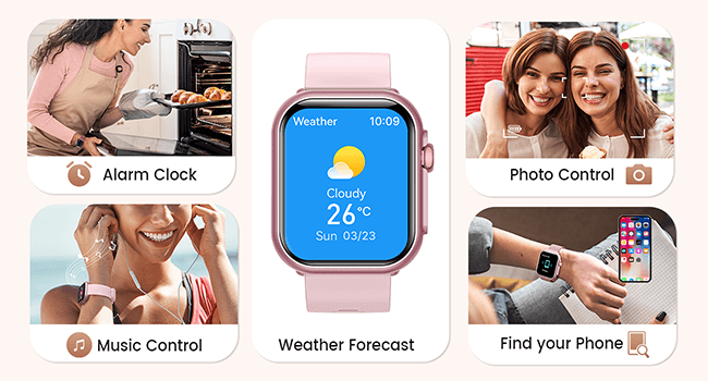 Smart Watch for Women Men Fitness: 1.85" Smart Watch with 30 Days+ Battery Life Make/Recive Call Heart Rate SpO2 Sleep Monitor 120+ Sport IP68 Waterproof Fitness Tracker Watch for iPhone Android