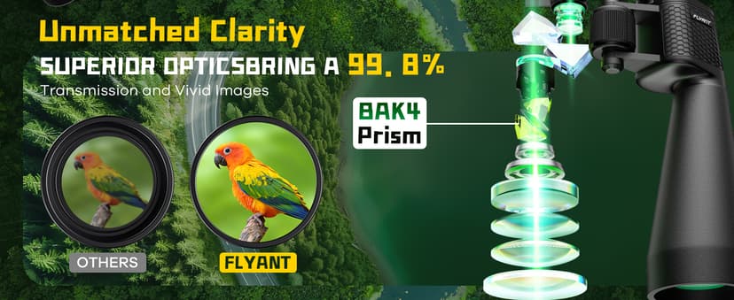 15-35x70 Binoculars for Adults High Powered, 35x HD Zoom for Stargazing & Bird Watching, Waterproof Binocular with Tripod Adapter, Ideal Essentials for Cruise Ship, Travel, Camping, Outdoor, Hunting