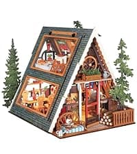 Rolife DIY Miniature House Kit Greenhouse, Tiny House Kit for Adults to Build, Mini House Making Kit with Furniture, Halloween/Christmas Decorations/Gifts for Family and Friends (Cathy's Greenhouse)