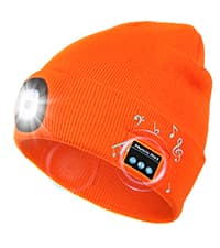 CENSGO Unisex Hat with Light, USB Rechargeable LED Headlamp Beanie, Gifts for Dad Father Men Husband Warm Knitted Cap