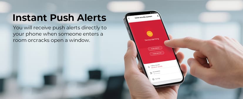 Wireless Home Security System WiFi/4G Home Alarm System with Phone APP Alert | Voice Control | No Subscription Fees | 24/7 Monitoring | Alexa Compatible