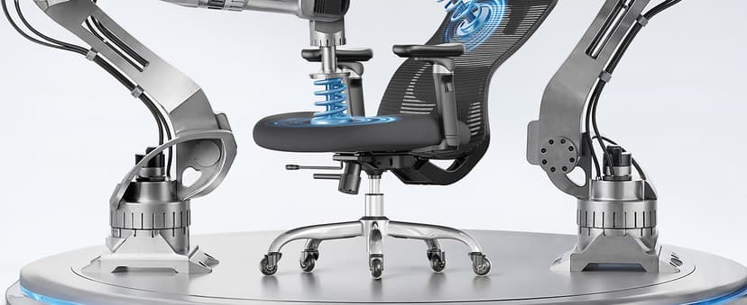 Marsail Ergonomic Office Chair with 6D Armrests, Ergonomic Chair with 3D Adjustable Headrest, Slide Seat, Lumbar Support, and 4-Position Tilt Lock – Big and Tall Office Chair with 330 lbs Capacity