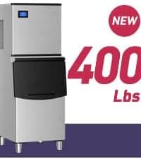 Commercial Ice Maker Machine 500LBs/Day with Filter, 250LBs Storage Bin, SECOP Compressor&ETL Approval Industrial Ice Machine, Auto-Cleaning, Ice Ready in 8-20mins, Cafe/Bar/Business/RST.