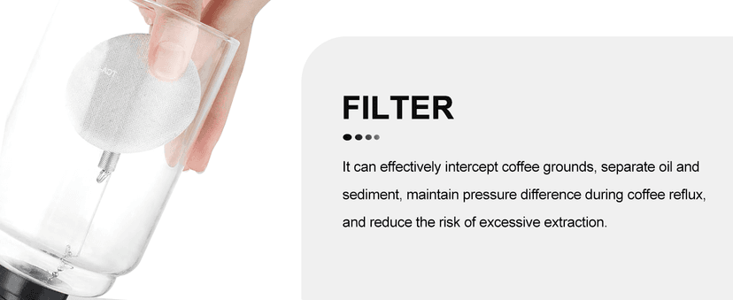 YUCHENGTECH Siphon Syphon Coffee Maker Tabletop Glass Siphon Pot Glass Technica Siphon Vacuum Coffee Maker(5 Cups(600ml))