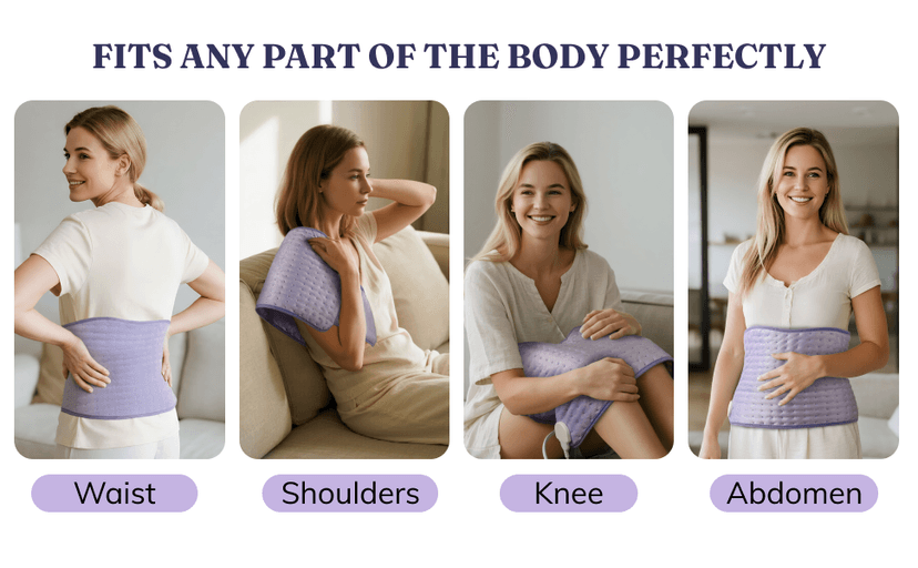 6 Heat Levels, 4 Timers, Moist Heat Pad for Neck Shoulder Abdomen Back, Ideal Gifts for Women Christmas Gift for Mom & Women, Heating Pad for Period Cramps & Back Pain B0FKYN2994