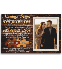 Dem Canvas Personalized Prints, Custom Photo and Name, Wedding Gifts for Couple, Anniversary Valentine Gift, Marriage Prayer Canvas, Engagement Gift (12x08)
