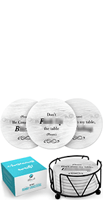 Funny Coasters - Perfect White Elephant Gifts - Unique Gifts for Women Men - Cool Friend Gifts - Secret Santa Gifts - Gag Gifts - Couples Gifts - Funny Housewarming Gifts - Birthday
