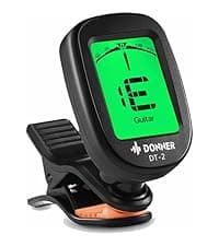 Donner Guitar Tuner Clip on-Accurate Chromatic,Acoustic Guitar Bass Violin Ukulele Tuner DT-2