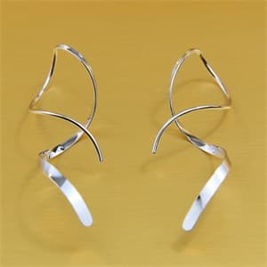 Earrings for Women Spiral threader earrings hand bent dangle earrings for women,suitable for gift giving, perfect for your birthday party, Christmas, gift giving.