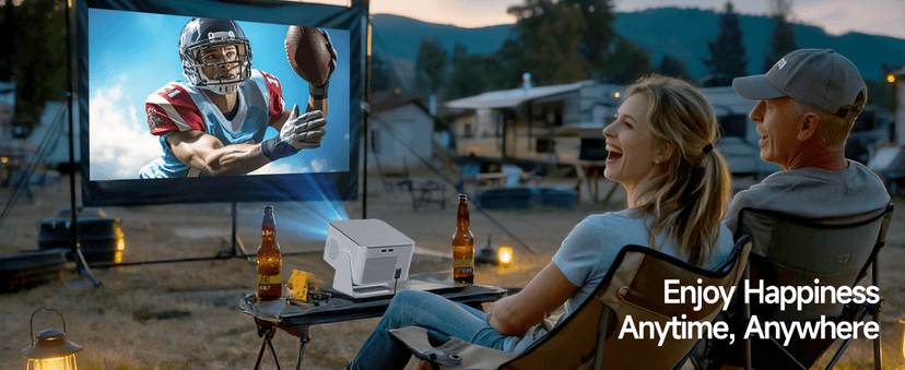 Mini Projector with Wifi and Bluetooth, Outdoor Portable Proyector 4/8K Support, 600ANSI/ 1080P/ Obstacle Avoidance/ Auto Focus, Smart Alwtniet HY350Max for Bedroom Movie HDMI/USB/Smartphone/Laptop B0G398YVW3
