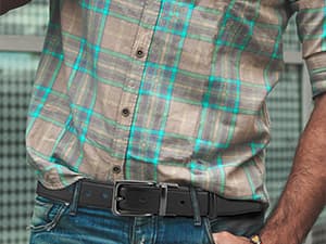 DOOPAI Reversible Leather Belt for Men 1.25" - Dual Sided Dress and Casual Belt, Trim to Fit, 2 Styles in One Belt