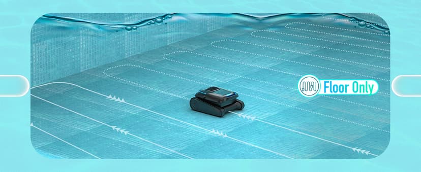 (2026 Upgraded) Robotic Pool Cleaner, Cordless Pool Vacuum for Inground & Above Ground Pools, 120-Min Battery Life, 5000 GPH Suction, Cleans Floor/Wall/Waterline, for Up to 1800 Sq.Ft Pool,Deep Black.