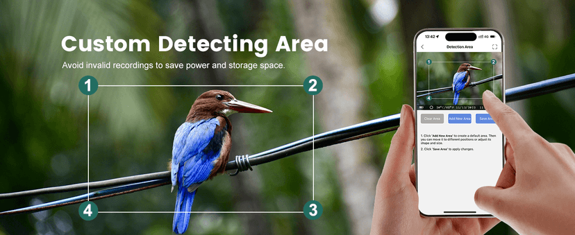 MAXDONE Solar WiFi Trail Camera Bluetooth Game Camera, 4K 64MP Wildlife Cameras 2000mAh Built-in Battery Rechargeable Power Hunting Cameras with Night Vision Trail Cam Bluetooth Wi-Fi Deer Cams