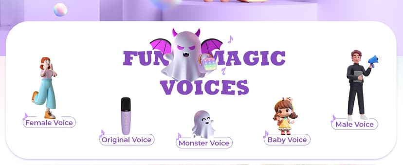 Mini Karaoke Machine with 2 Wireless Microphones, TOP Kids Gifts for Girls Ages 3, 4, 5, 6, 7, 8, 9, 10, 11, 12 +Years Old, 4-12th Christmas Birthday Toy Gift for Girls Boys Party (Purple)