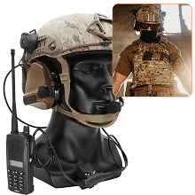 HEARFALCOM Comta III Tactical Headset Helmet ARC Rail Adapter Bracket Version Noise Cancelling Pickup Shooting Headset