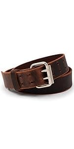 Main Street Forge All American Leather Belt | Made in USA | Men's Heavy Duty Work Belt | EDC Belt