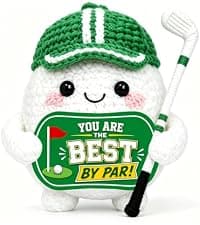 Unique Golfing Gifts for Male Boss Dad Teen Boys Gag Golf Accessories Birthday Christmas Positive Crochet Golf Decor Funny Golf Gifts for Men Women Him Bosses Day Golf Ball Gifts for Golfers B0H4Z7QN2X