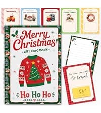 5x7 Inches Christmas Gift Card Book For Teens, Adults, Kids; Easy to Gift, Teen Girl Gifts Trendy Stuff, Stocking Stuffers Merry Christmas Gift Card Book For Teens, Adults - 24 Pages Gift Card Book B0HBPYN1SW