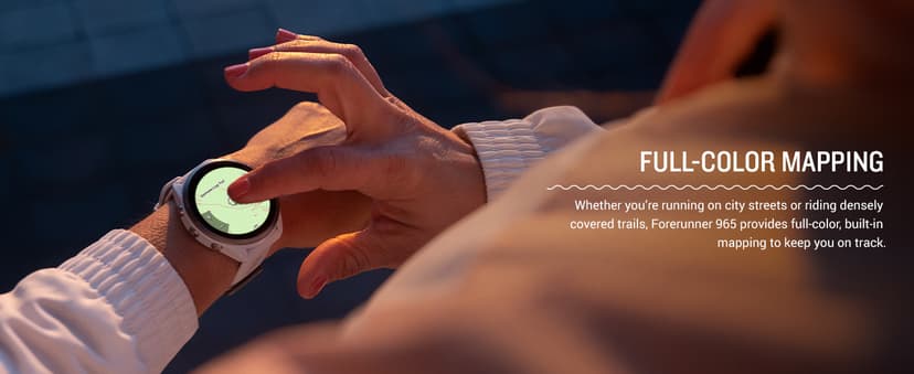 Garmin Forerunner® 965 Running Smartwatch, Colorful AMOLED Display, Training Metrics and Recovery Insights, Black and Powder Gray, 010-02809-00