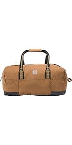 Carhartt 40L Utility Duffel, Heavy-Duty Gear Bag for Jobsite, Gym, & Travel, Duffel Bag (Carhartt Brown), 40L