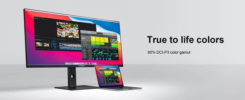 INNOCN 40C1R Ultrawide Monitor 40" WQHD 3440 x 1440p 144Hz FreeSync Premium HDR400 21:9 Computer Display 95% DCI-P3 500Nits IPS USB Type-C HDMI Tilt/Height Adjustable, Mountable