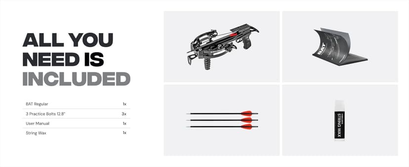 BALLISTA BAT Compound Mini Crossbow - Small Crossbow for Hunting, Fishing and Target - 300 FPS, 130 Lbs, 2.46 lbs