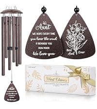 Best sister ever gift for women birthday christmas mother's day, sisters in law gift, sister gifts from brother, home decor Sister Gifts, 32" Bronze Wind Chimes, Sister's Birthday Gifts from Sisters B0FLDC4X15
